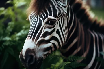 Foto op Canvas a zebra looking at the camera © sam