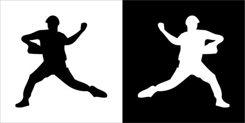 Illustration vector graphics of baseball icon