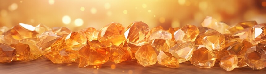 a group of shiny orange rocks