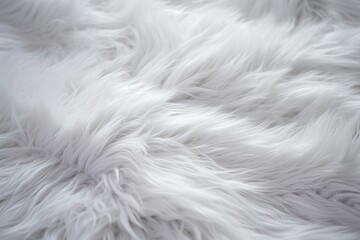 Obraz premium a close up of a white fur