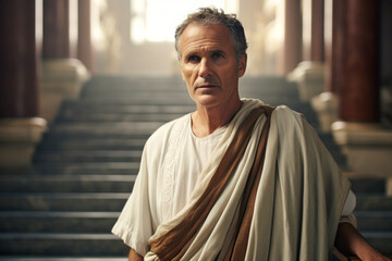 Roman senator Marcus Cicero was a Roman Statesman and Philosopher - obrazy, fototapety, plakaty