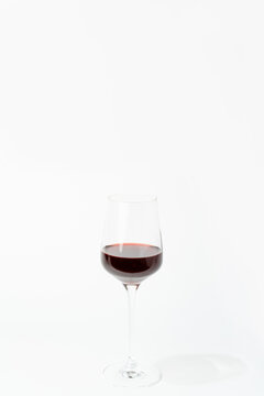 A glass of red wine