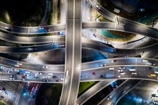 Overpass and City Traffic