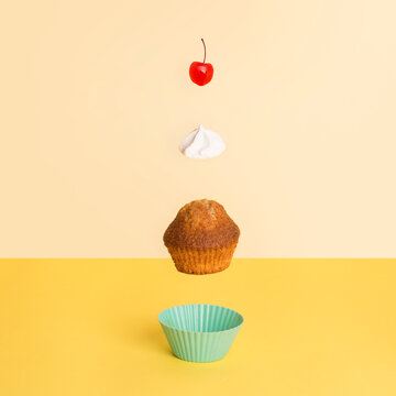Floating cupcake