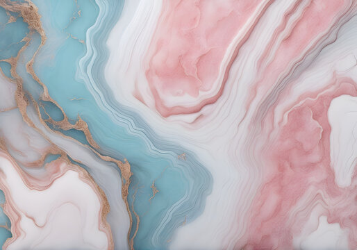 Pastel colors and gold marble texture: Luxury fluid stone granite background