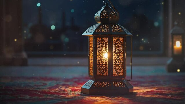 Islamic Arabic Lanterns For Ramadan Animation Background