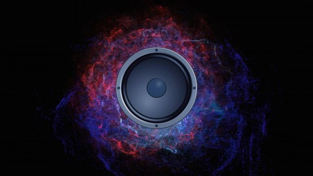 Pulsating audio speaker on energy field