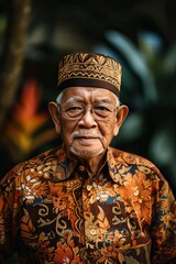 Fototapeta premium Indonesian old men business Office employees