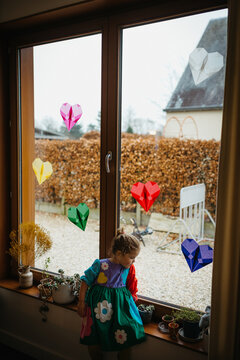 A montessori diy home with toddler girl