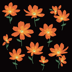 Abstract flower material ideal for textile design,