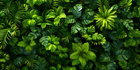 35 different ekwyrods - Peridot Paradise Macro Background. A lush close-up of verdant green rainforest foliage, with vibrant shades of peridot and emerald, brimming with life and vitality
