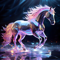 Obraz na płótnie Canvas Glass horse