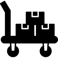 luggage cart Icon