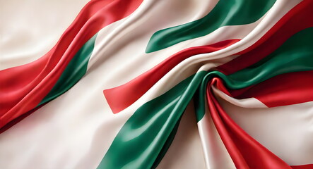 Abstract flag on silk background