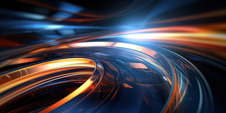 3D Abstract Modern Technology Background