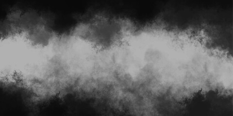 Obraz premium Black spectacular abstract liquid smoke rising.background of smoke vape nebula space cumulus clouds.dreamy atmosphere burnt rough,misty fog galaxy space empty space vector cloud. 