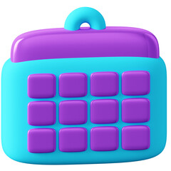 3D Icon Calendar Illustration