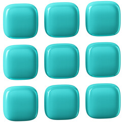 3D Icon Menu Illustration