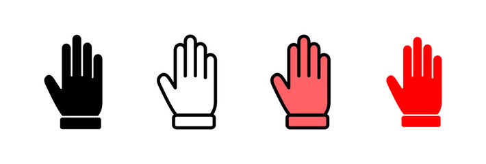 Hand icon vector illustration. hand sign and symbol. hand gesture