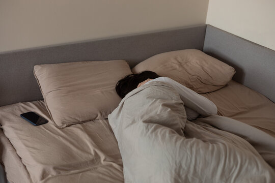 sleeping man silhouette