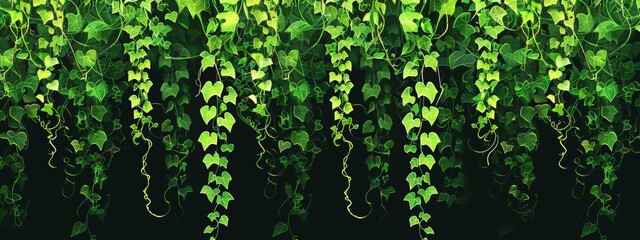 green hanging ivy - obrazy, fototapety, plakaty