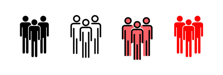 People icon vector illustration. person sign and symbol. User Icon vector