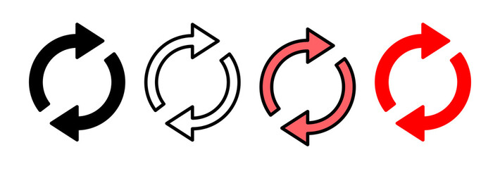 Refresh icon vector illustration. Reload sign and symbol. Update icon.