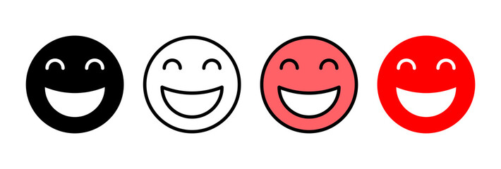 smile icon vector illustration. smile emoticon icon. feedback sign and symbol