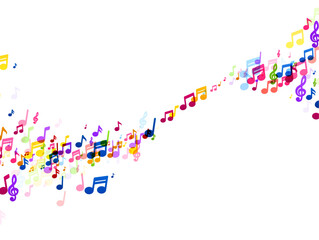 Abstract Colorful Music Wave