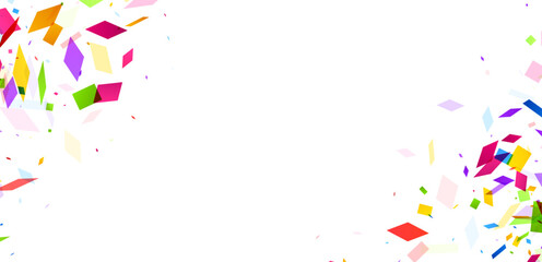 Abstract Confetti Drift