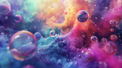 Luxury colorful abstract blob background. Beautiful colored circles.