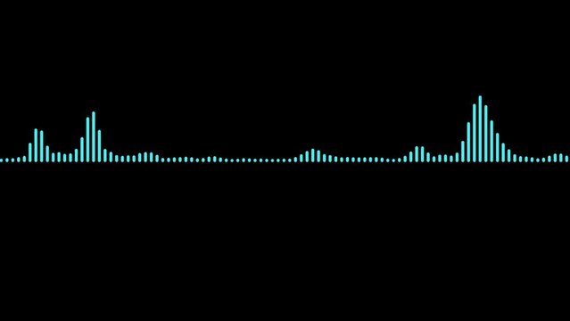 equalizer voice animation, White line motion equalizer graph, equalizer voice and Audio spectrum animation.
 Abstract White on black sound waves background. equalizer voice black background. 
