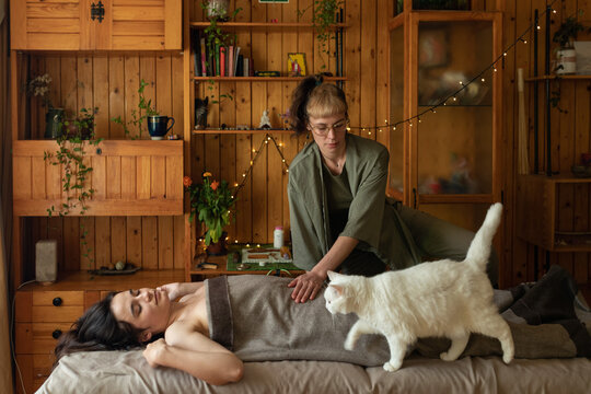 start of the massage