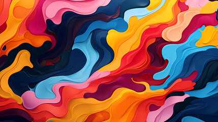 Fototapeta na wymiar Fun colorful seamless pattern