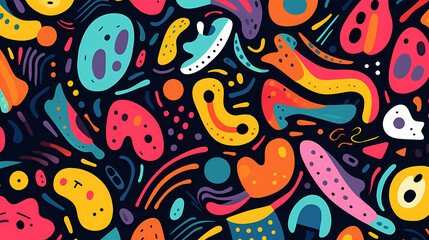 Fototapeta premium Abstract colorful pattern background seamless texture