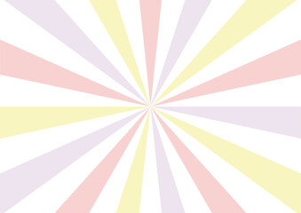 カラフルなサンバーストの背景素材