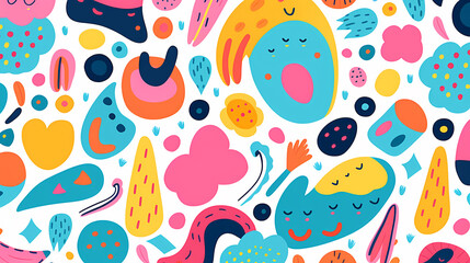 Abstract colorful pattern background seamless texture