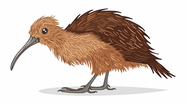Kiwi bird icon isolated on white background cartoon