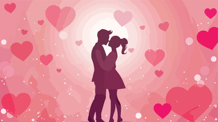 Love design over pink background vector illustration