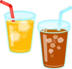 Foto op Plexiglas 使い捨てのプラスチックカップに入った飲み物 © logistock