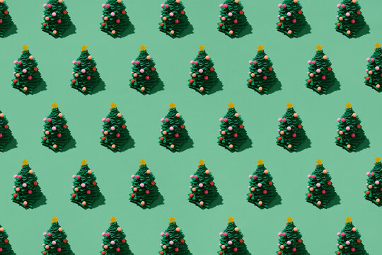 Many Christmas trees