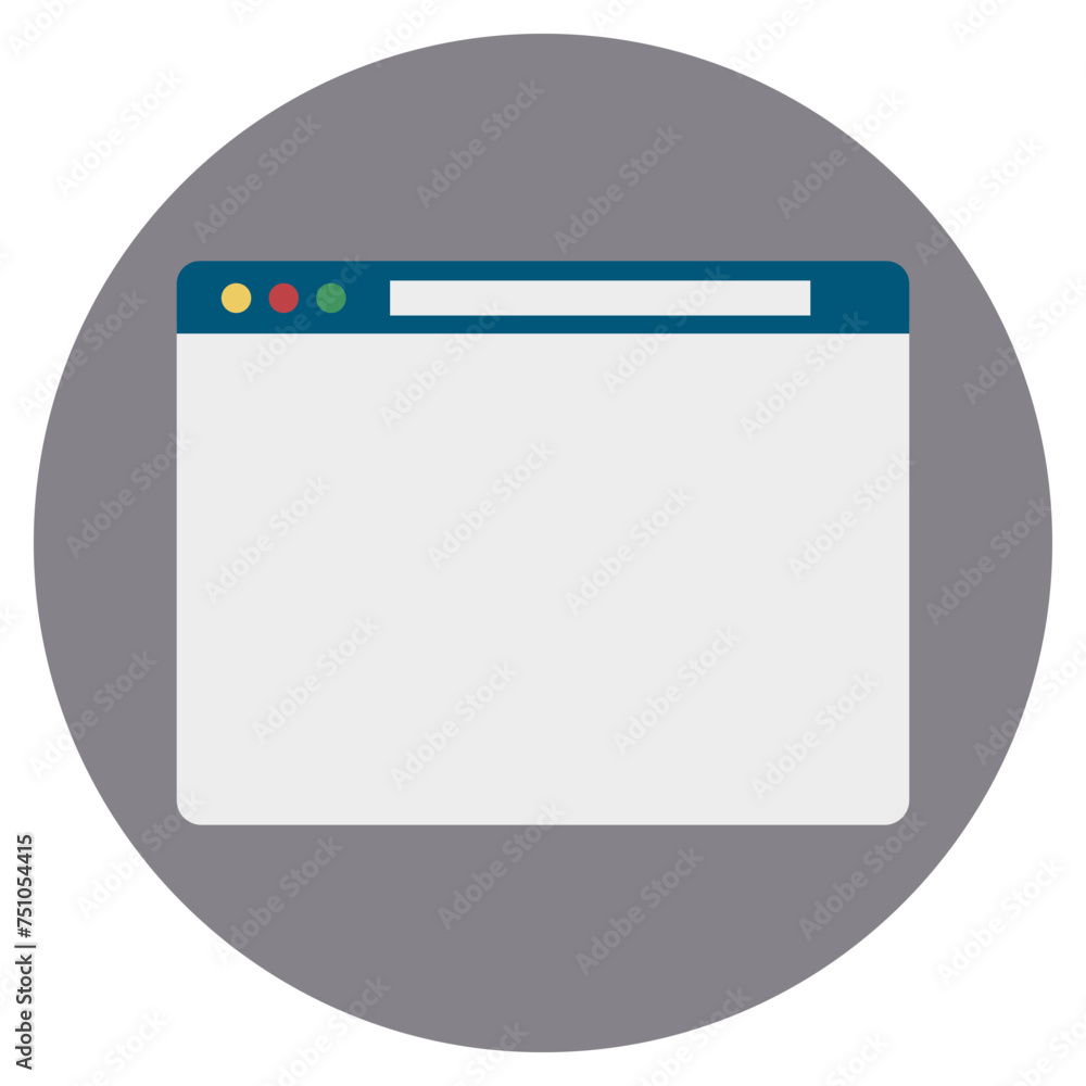 Poster image browser interface. internet, web navigation. online search window. vector illustration. eps 10