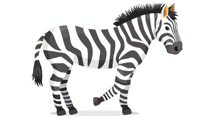 Fototapeta na wymiar Zebra cartoon cute animal isolated illustration isol