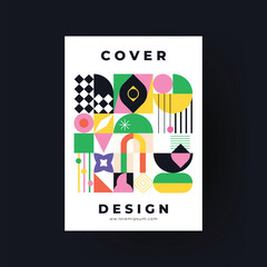 Modern template design with minimalistic abstract background
