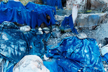 Plastic compilation by the Dead Sea 