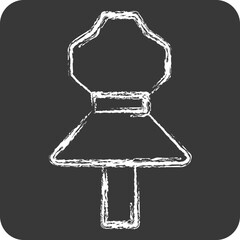 Icon Couture. related to Fashion symbol. chalk Style. simple design editable. simple illustration