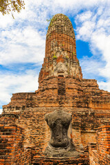 Wat Ratchaburana ancient famous ruins temple in Ayutthaya Historical Park