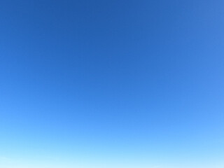 blue sky background. vast blue sky. beautiful color of the sky.
