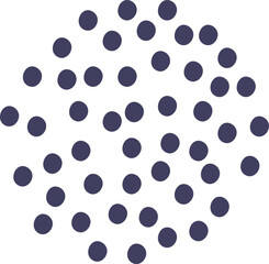 Abstract Painted Dotted Circle