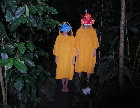 Two monsters in a forrest